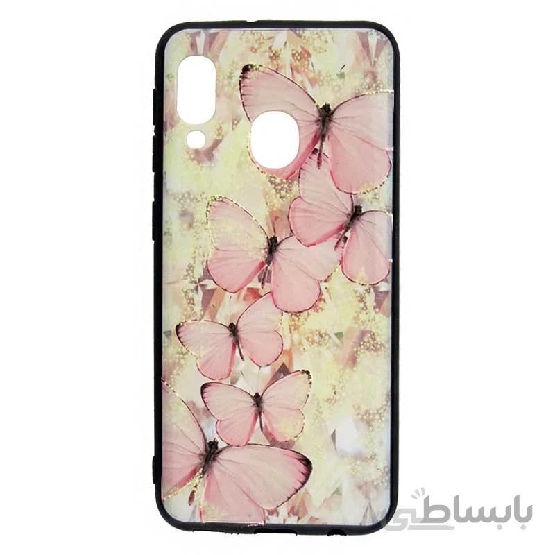 قاب فانتزی برجسته دخترانه طرح پروانه سامسونگ Samsung A40