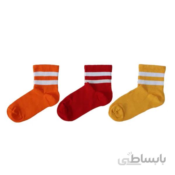پک 3 جفتی جوراب اسپرت زنانه و دخترانه ساق کوتاه جدید کد PH487.2