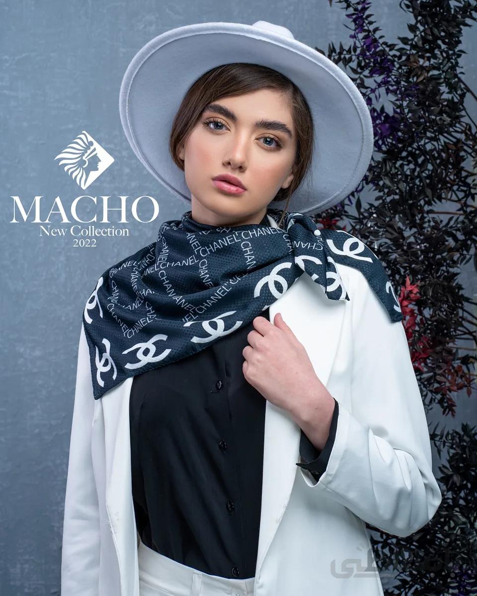 روسری مینی نخی ژاکارد ماچو 2798