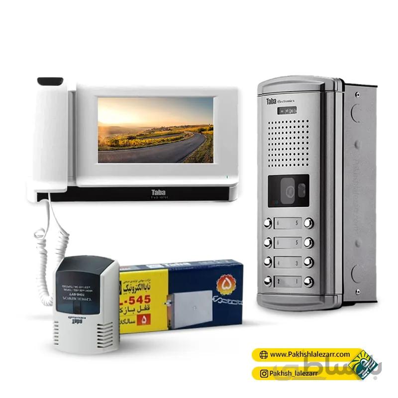 پکیج کامل آیفون تصویری مانیتور 7 اینچ مدل 1070 و پنل سپهر تابا الکترونیک
