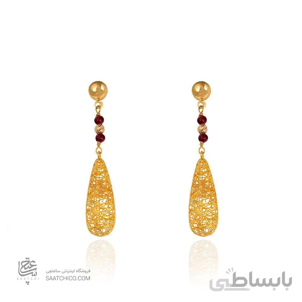 گوشواره طلا طرح اشک فیوژن کد XE253