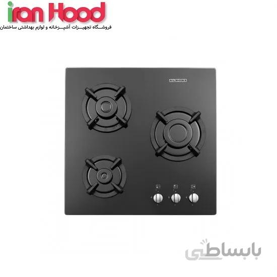 اجاق گاز شیشه ای مشکی G3551 استیل البرز ا ُG3551