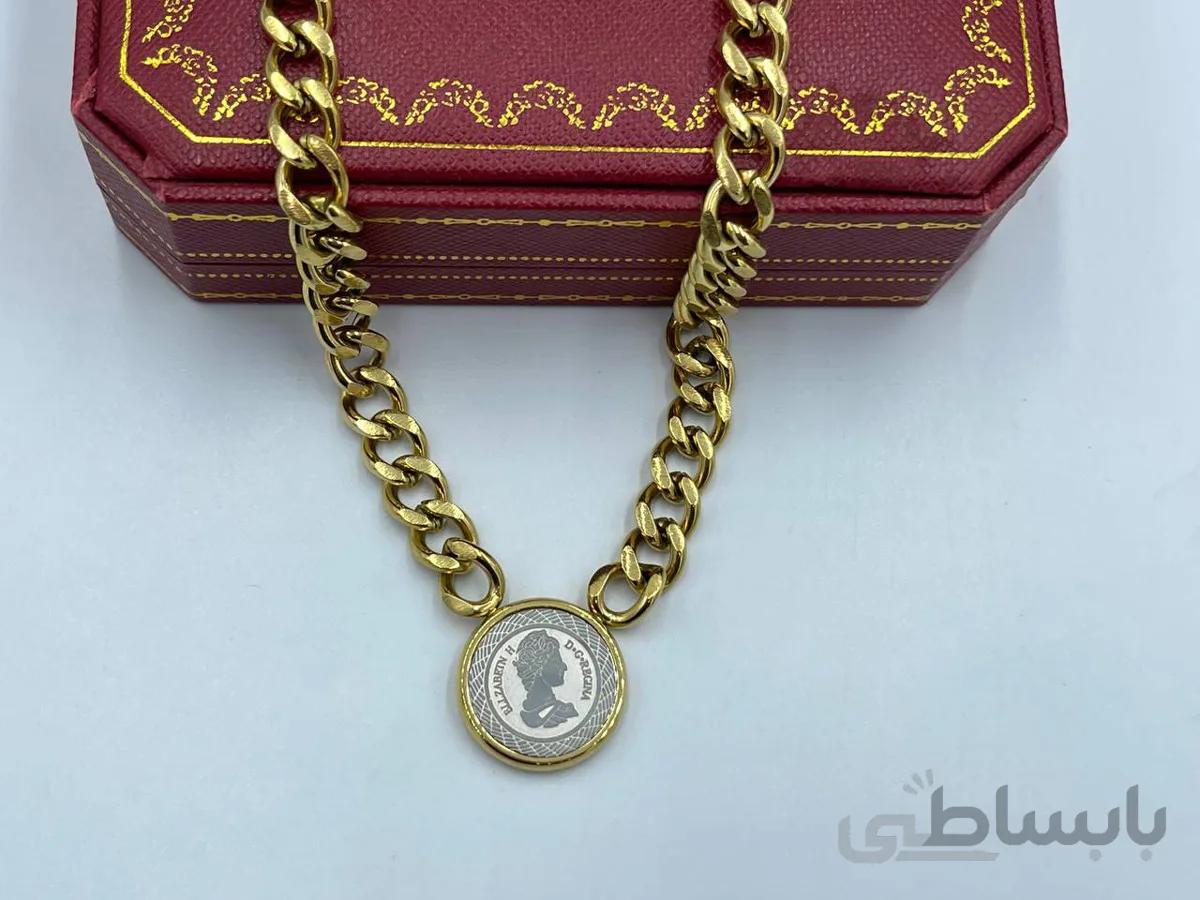 گردنبند کارتیر با پلاک الیزابت