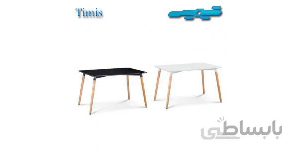 میز گرد پایه چوب