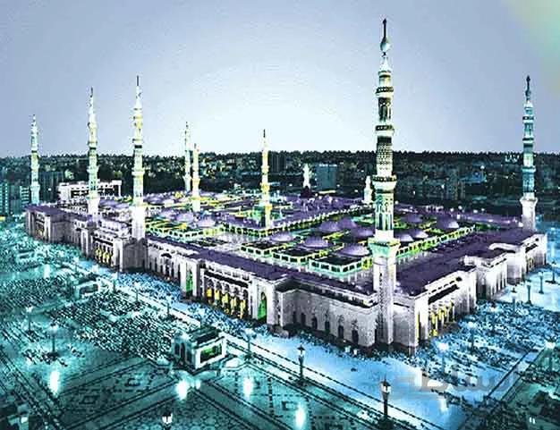نخ و نقشه تابلو فرش شهر مدینه کد 102