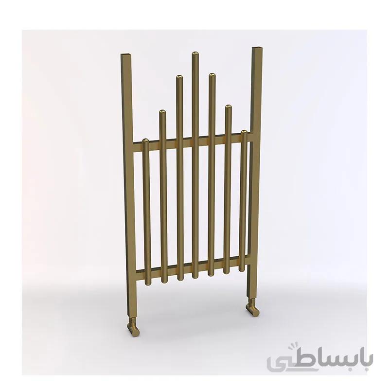 حوله خشک کن آلومینیوم طلایی مات لاکچری طرح 1