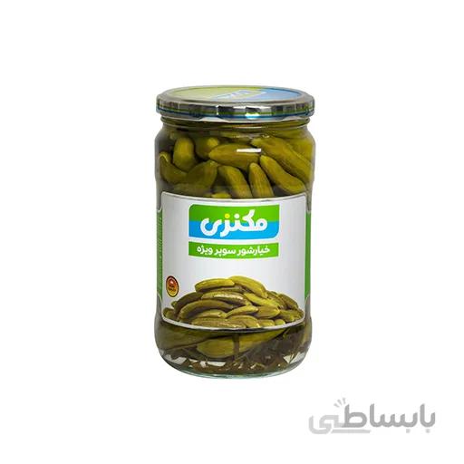 خیار شور سوپر ویژه 680 گرم مکنزی باکس 12 عددی