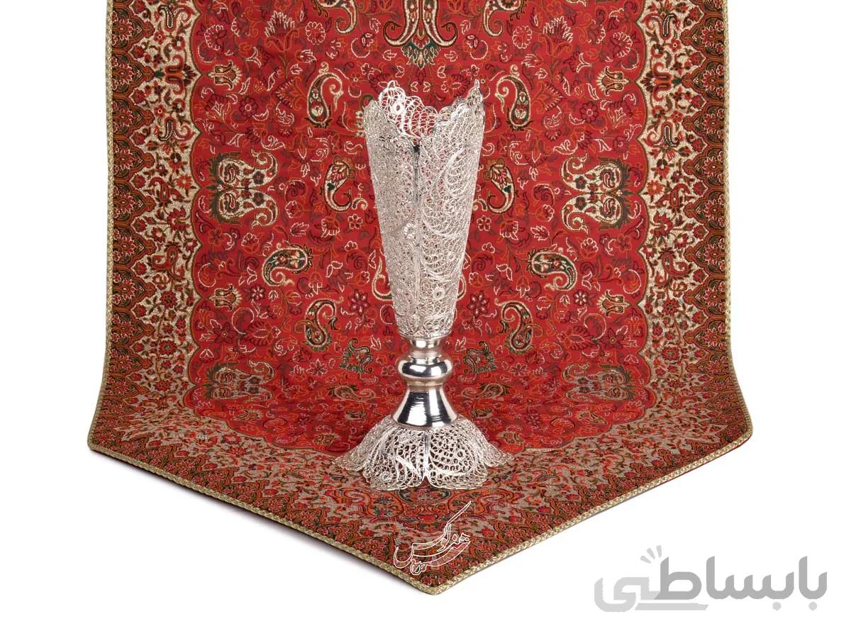 گلدان ملیله کاری طرح موشکی