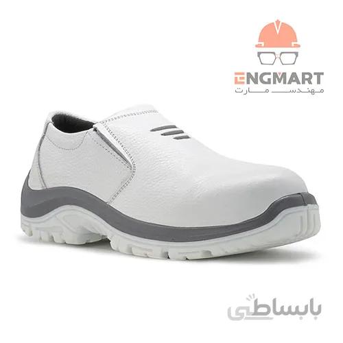 کفش ایمنی پرسنلی ارک مدل اپنکا کشی سفید TPU