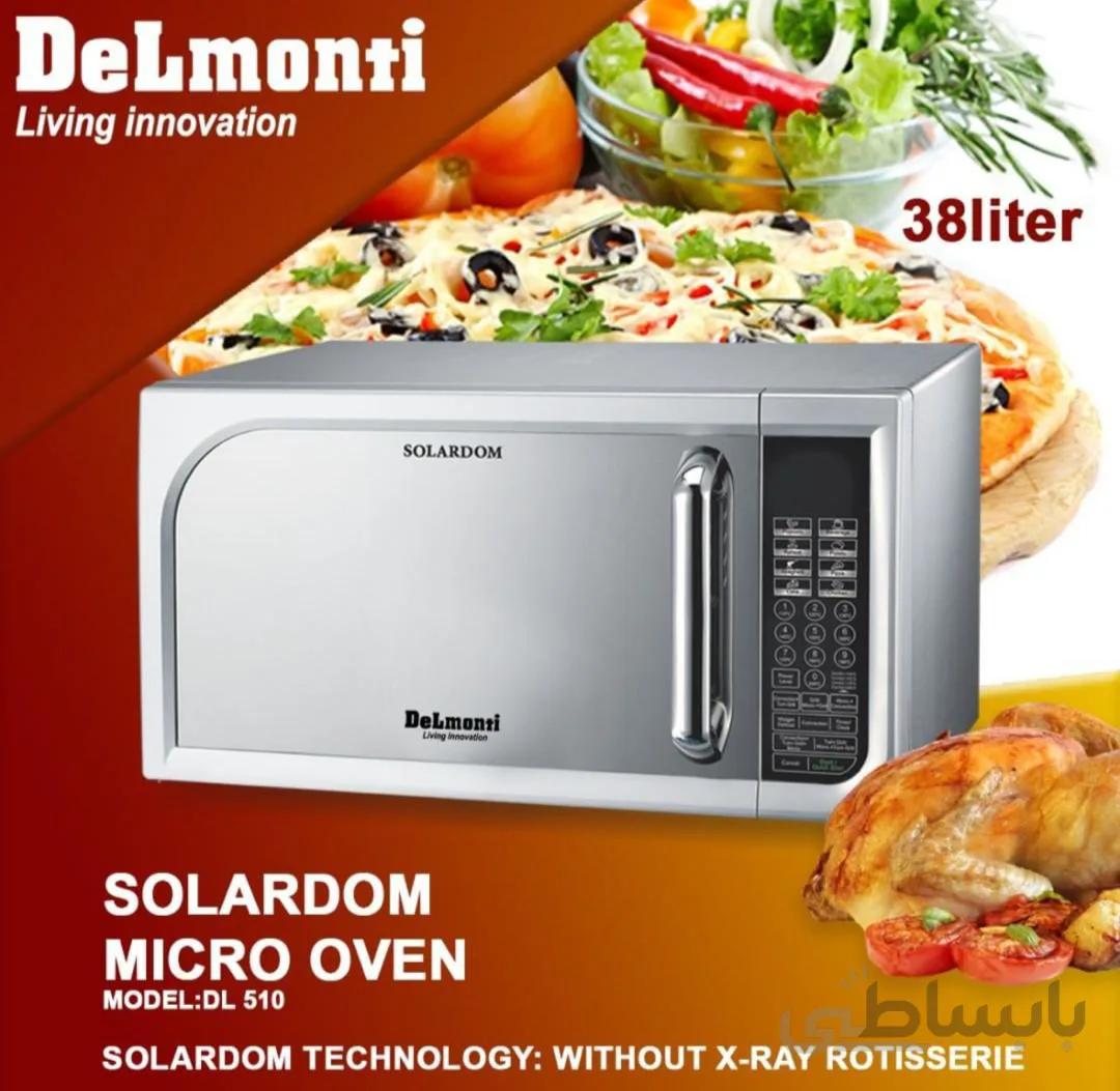 مایکروویو دلمونتی 1000 وات 38 لیتری Delmonti Microwave DL510 ا Delmonti Microwave 1000w DL510 38 Liter