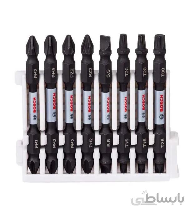 ست پیچ گوشتی دو سر ۸ پارچه Impact Control Double Ended حرفه ای بوش