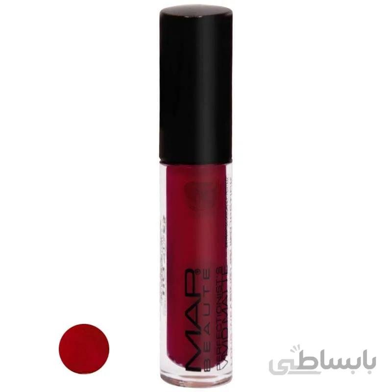 رژلب مایع مات مپ حجم ۴٫۵ میل شماره M 12 ا Map Beaute Vivid Matte Fluid Liptick 4.5 ml