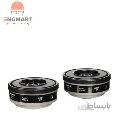 کارتریج ماسک شیمیایی بخارات آلی North مدل N75001L نوار مشکی ( دو عددی )
