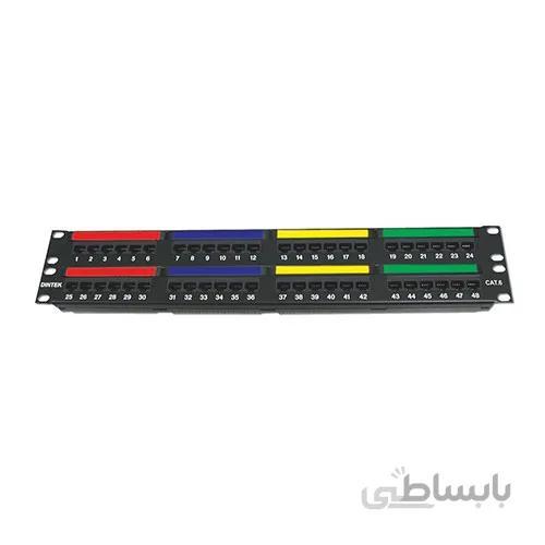 پچ پنل 48 پورت دینتک Cat6 UTP