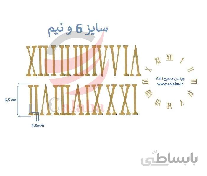 اعداد ساعت دیواری