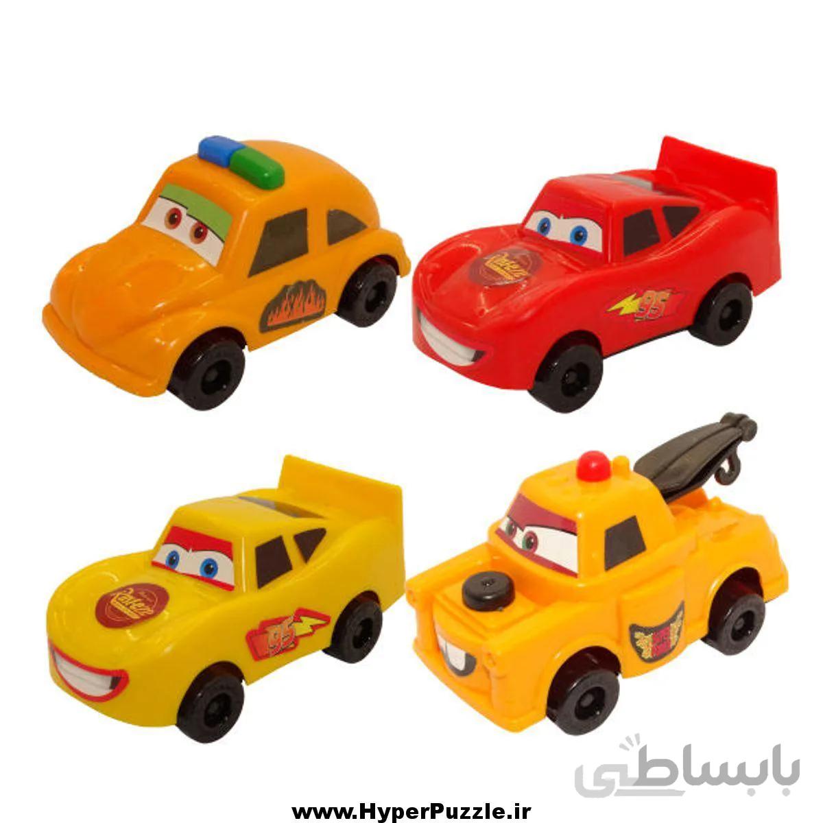 ماشین اسباب بازی مک کویین مجموعه 4 عددی