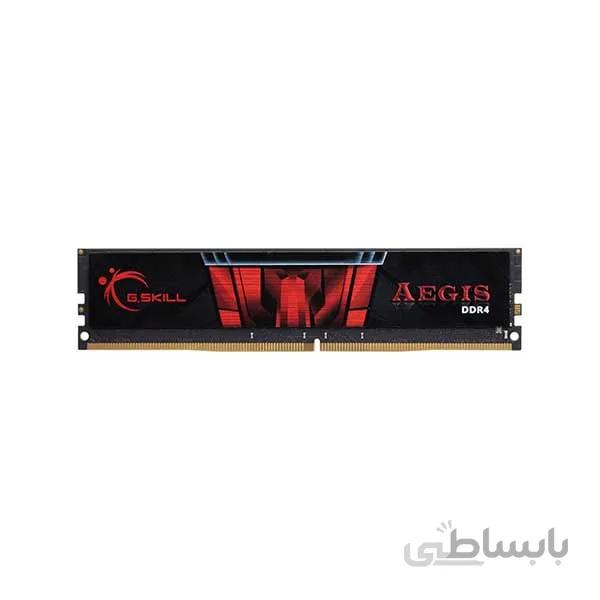 رم دسکتاپ DDR4 تک کاناله 2400 مگاهرتز CL17 جی اسکیل مدل AEGIS ظرفیت 8 گیگابایت ا G.SKILL AEGIS DDR4 2400MHz CL17 Single Channel Desktop RAM - 8GB