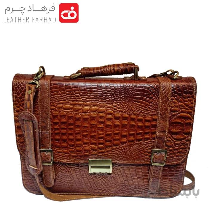 کیف اداری سه رمز چرم طبیعی تبریز