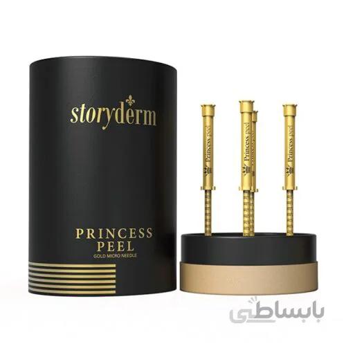 سرم طلای لایه بردار پرنسس پیل استوری درم Storyderm Princess Shine | لایه برداری، سم زدایی، ترمیم و بازسازی کننده | حاوی ۴ آمپول ا Storyderm Princess Shine Princess Peel 4x 2ml