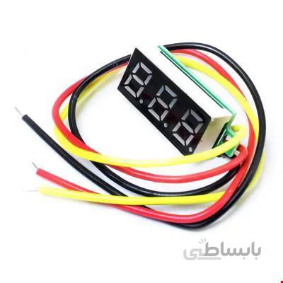 ماژول ولتمتر دیجیتال 3 رقمی قرمز سایز0.36