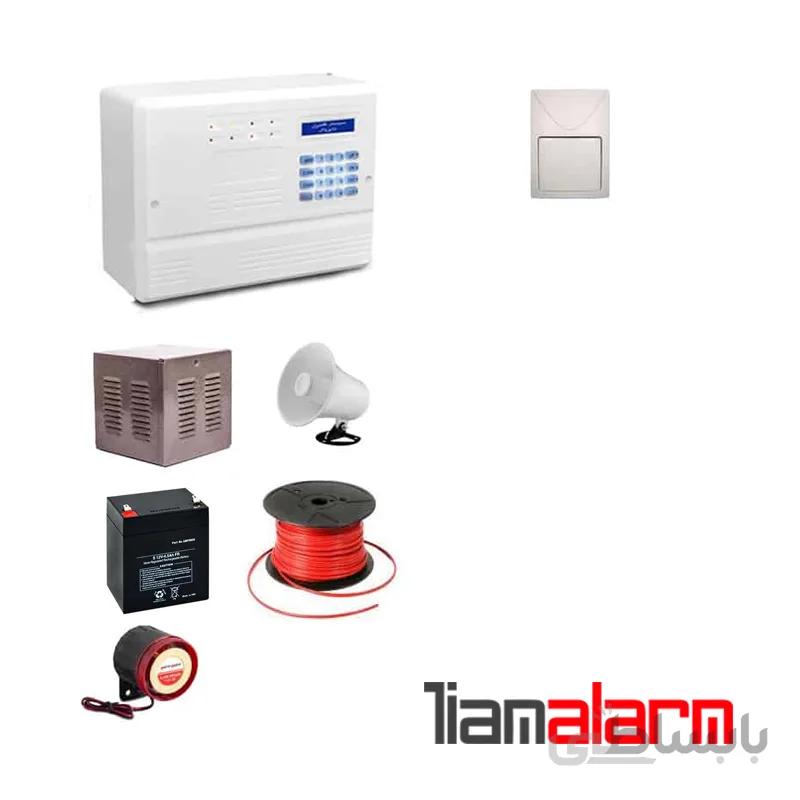 پکیج دزدگیر اماکن باسیم مدل فایروال سیم کارتی و تلفنی F10F1