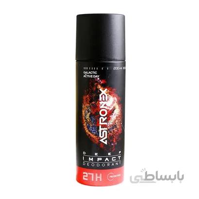 اسپری خوشبو کننده بدن استرونکس مدل Deep Impact حجم 200 میل ا Astronex Deep Impact Deodorant Spray 200ml