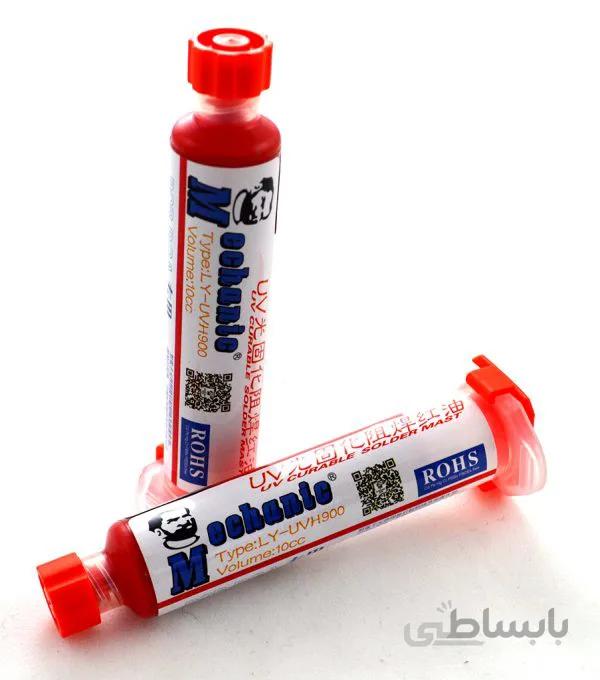 چسب UV مشکی مکانیک HY-UVH900 ا MECHANIC UV curing solder mask ink HY-UVH900 Black10CC