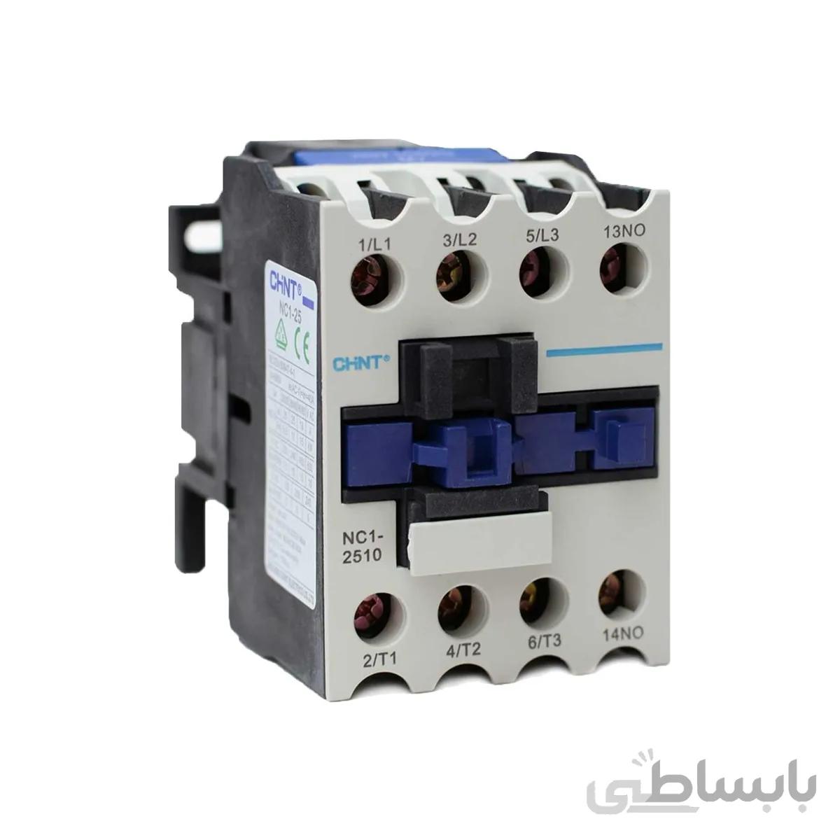 کنتاکتور 25 آمپر چینت با بوبین 220 ولت مدل NC1-2510