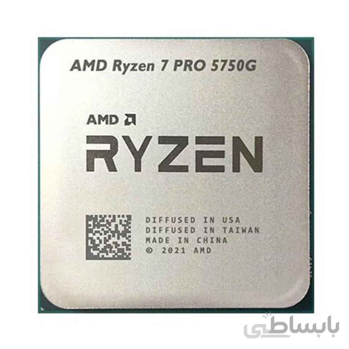 پردازنده مرکزی ای ام دی سری RYZEN 7 مدل 5750G TRY