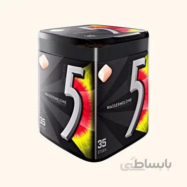 آدامس فایو جعبه ای با طعم هندوانه بدون شکر