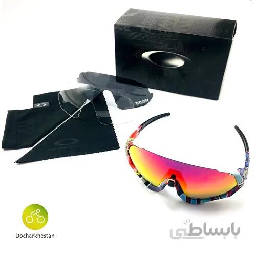 عینک دوچرخه سواری اوکلی مدل ژاکت پرواز (flight jacket)