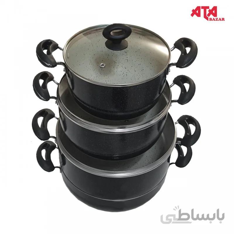 سرویس قابلمه 7 پارچه گرانیتی گابی ین