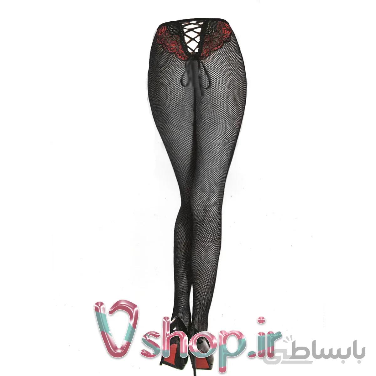 جوراب شلواری لونه زنبوری پشت باز