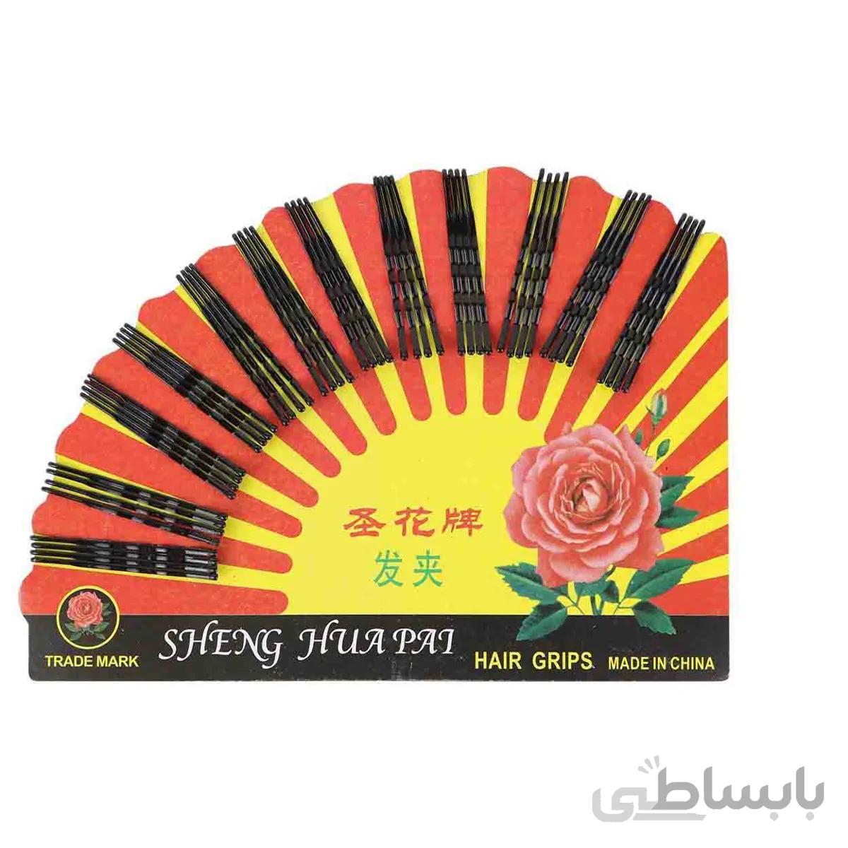 سنجاق سر ساده مشکی سایز کوتاه