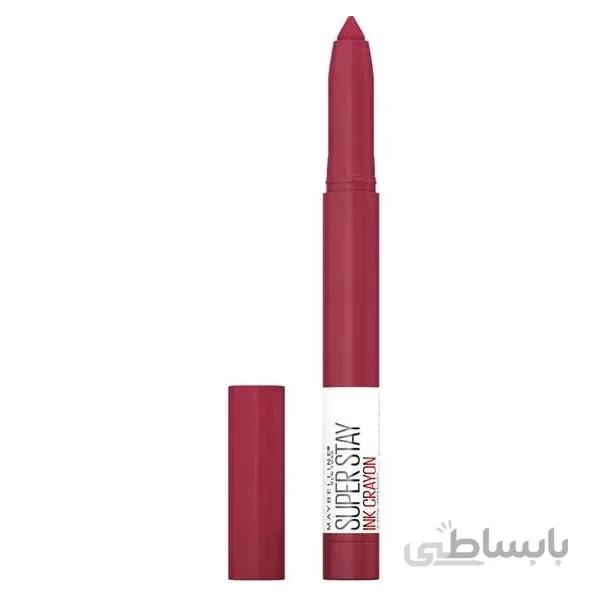 رژ لب مدادی مات میبلین maybelline مدل سوپر استی | پیچی و تراش دار،ماندگاری بالا