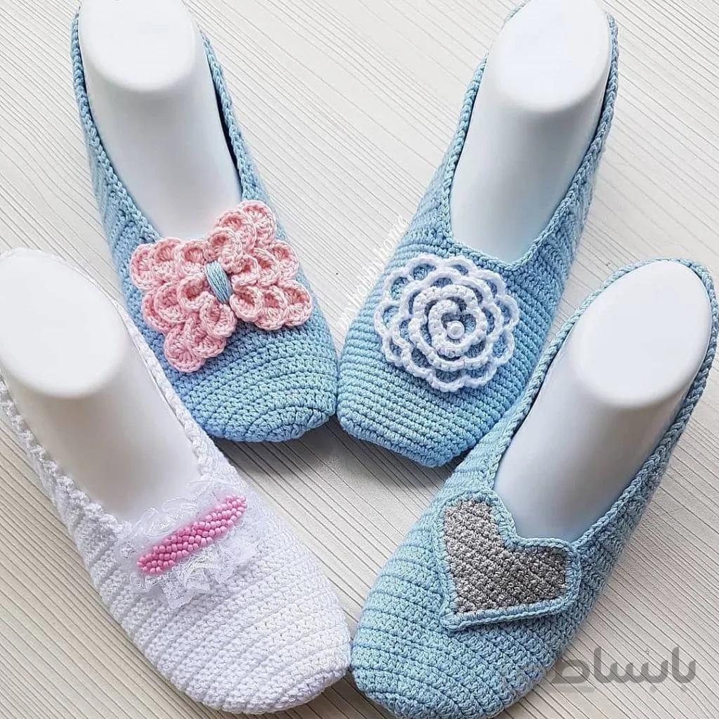 پاپوش بافتنی زنانه sindra مدل II-SS-V55