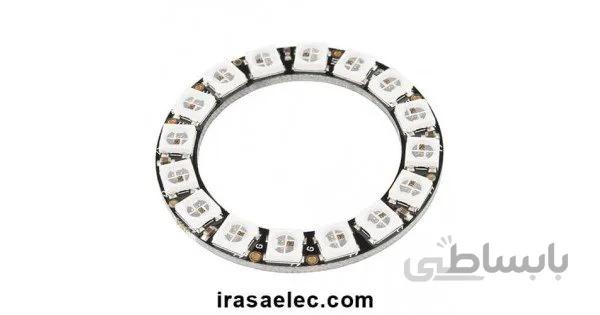 ماژول ال ای دی RGB حلقه ای 16 تایی WS2812
