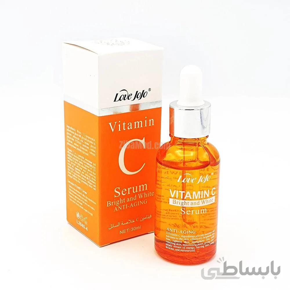 سرم صورت ضد آکنه و سفید کننده لاو جوجو مدل ویتامین C حجم 30 میلی لیتر ا Love jojo VITAMIN C 30ml