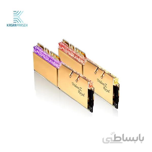 رم دسکتاپ DDR4 دو کاناله 4400 مگاهرتز CL17 جی اسکیل مدل Trident Z Royal Gold ظرفیت 32 گیگابایت