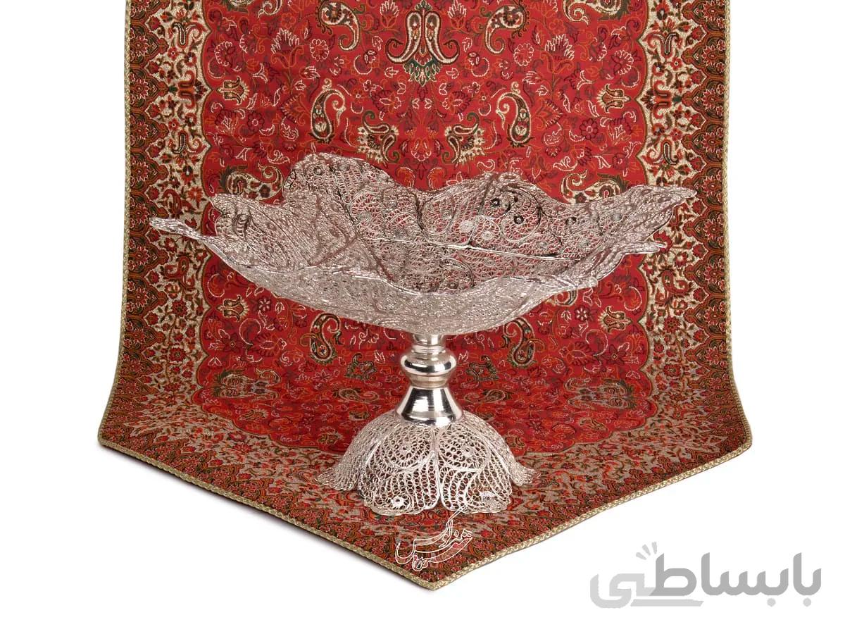 شيريني خوري ملیه کاری مربع کف گود تاجی بزرگ