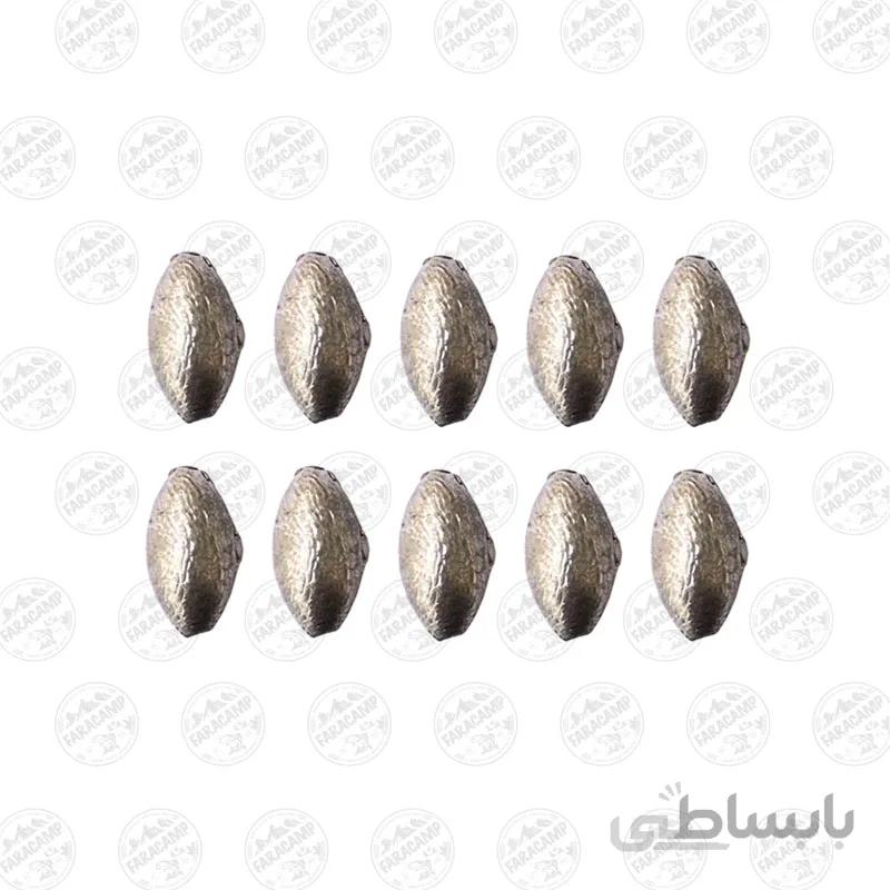 سرب ماهیگیری زیتونی 2 گرم بسته 10 عددی