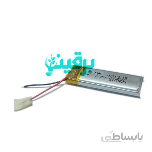 باتری لیتیوم پلیمر 3.7 ولت 280 میلی آمپر