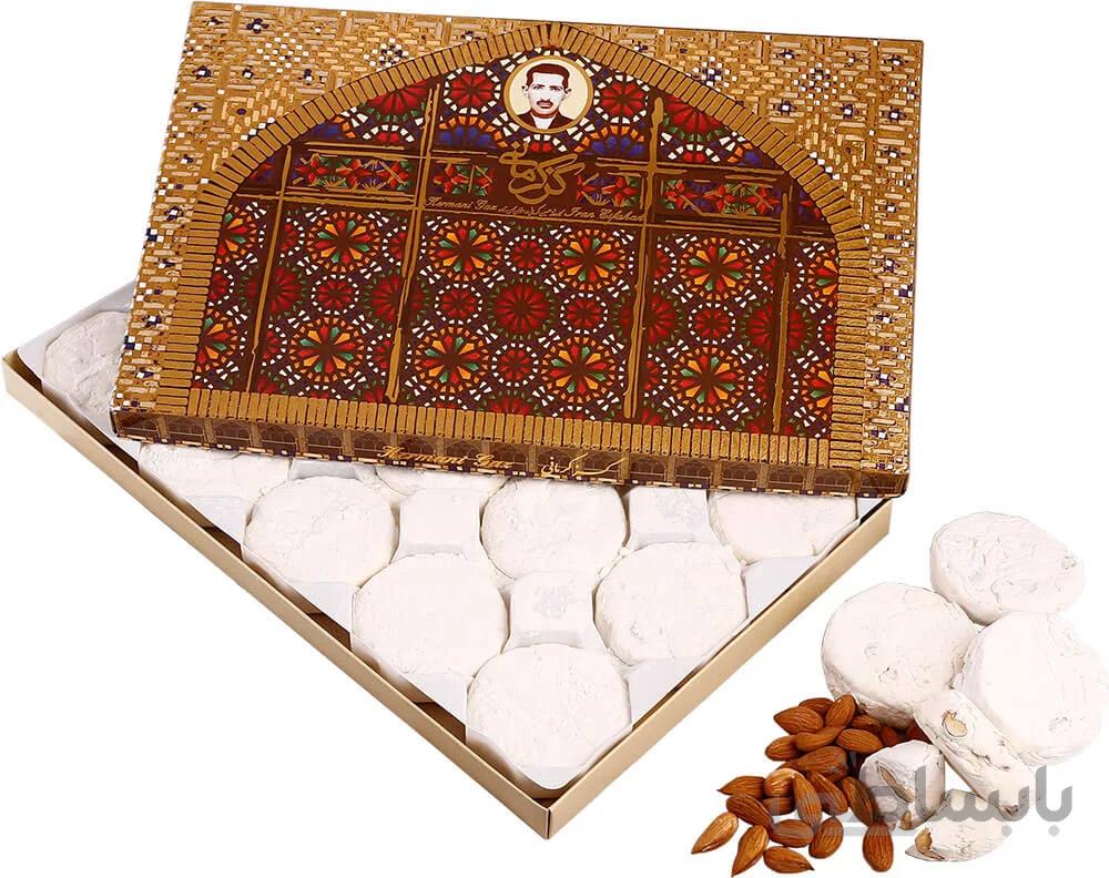 گز کرمانی 38% مغز بادام آردی مخصوص – 450 گرم