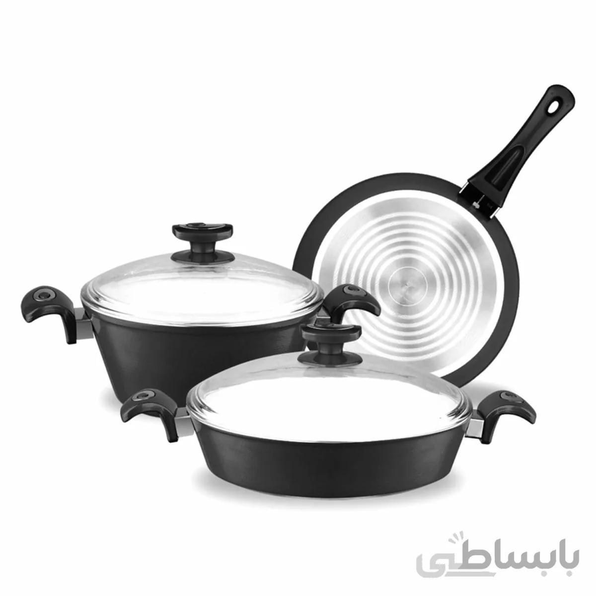 سرویس قابلمه سرامیکی شفر 5 پارچه مدل 4500