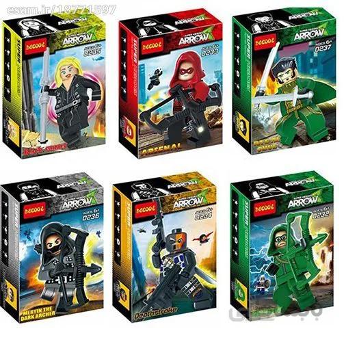 ساختنی دیکول شش عدد آدمک سریال Arrow