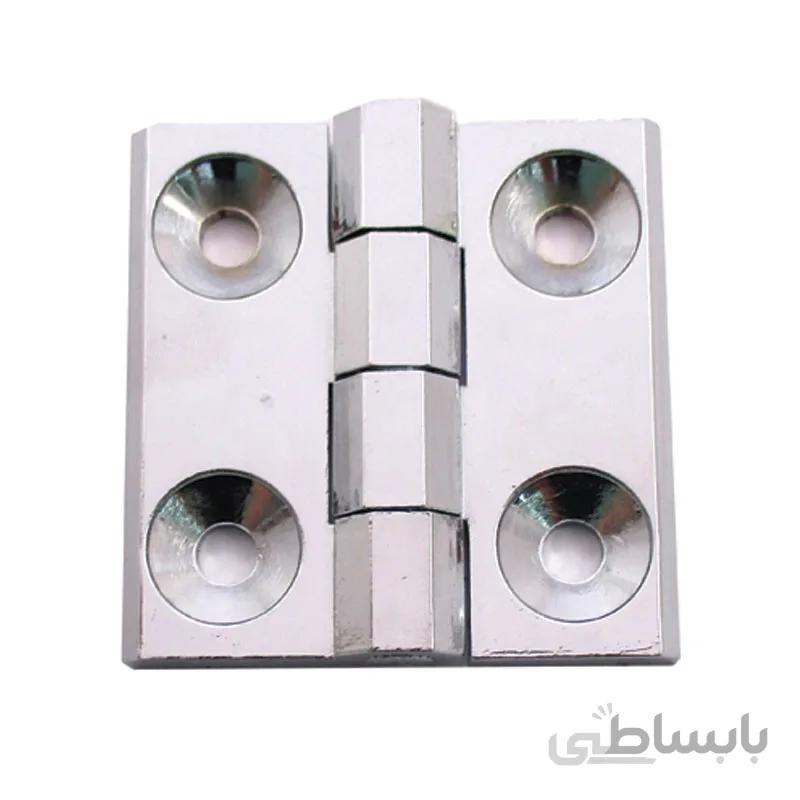 لولا صنعتی فلزی نقرهای چهار سوراخ طول 58 میلیمتر کد 00202583