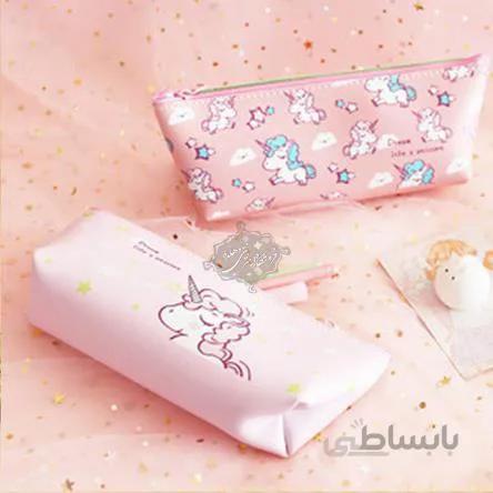 جامدادی چرم طرح اسب تک شاخ