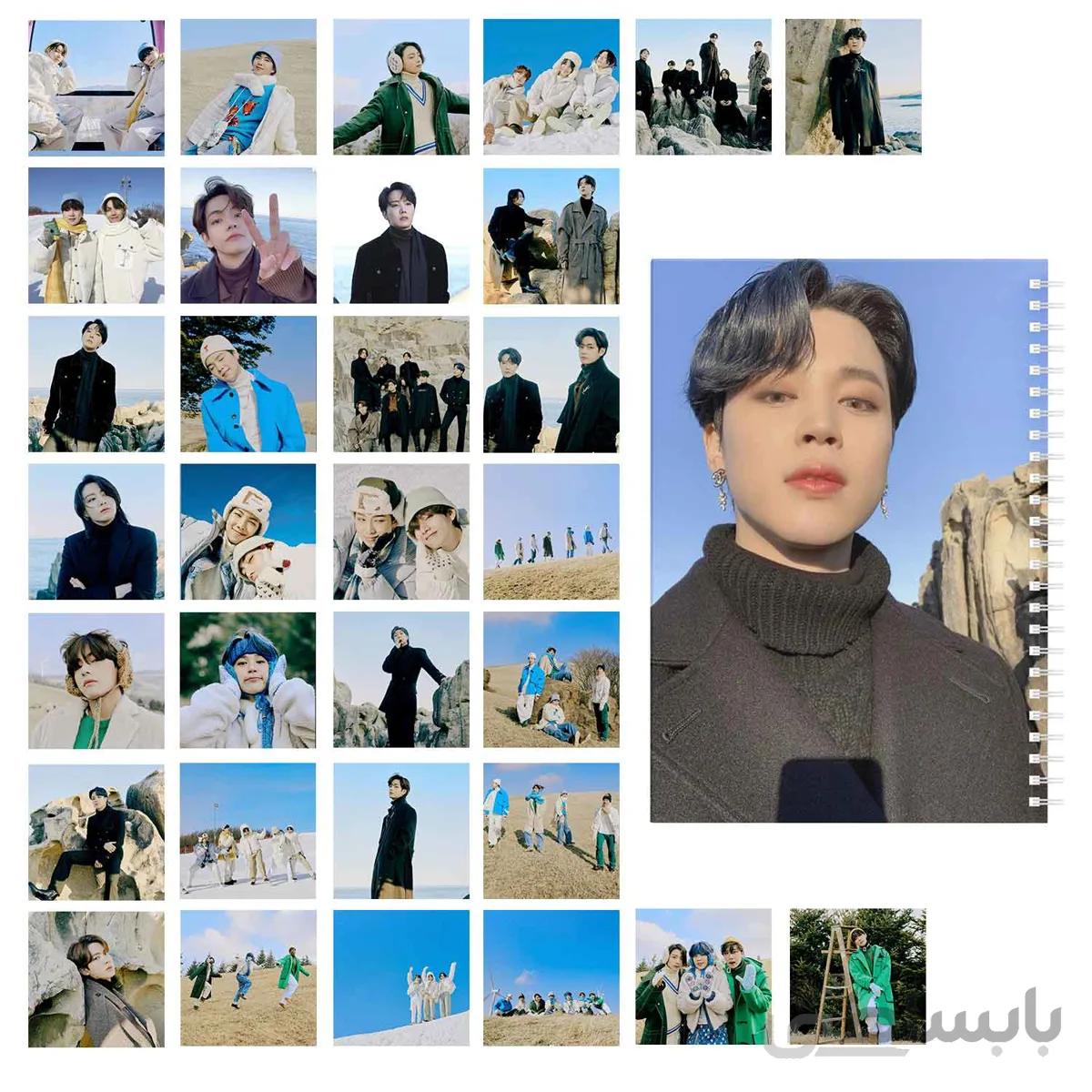 مجموعه 32 عددی فتوکارت BTS Winter به همراه دفتر یادداشت کد 10111196