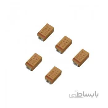 بسته 5 تایی خازن تانتالیوم SMD با ظرفیت 10uF 35V