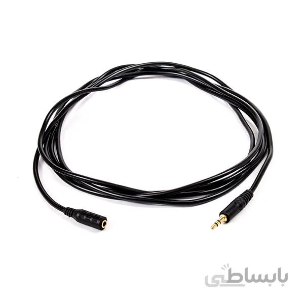 کابل افزایش طول صدا AUX دی تک مدل تی ۰۲۱۹ به طول ۳ متر ا DTECH DT-T0219 AUX 3.5mm M to M 3M Extend Cable
